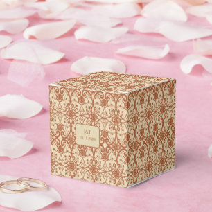 Terracotta Vintage Boho Wedding Favour Box