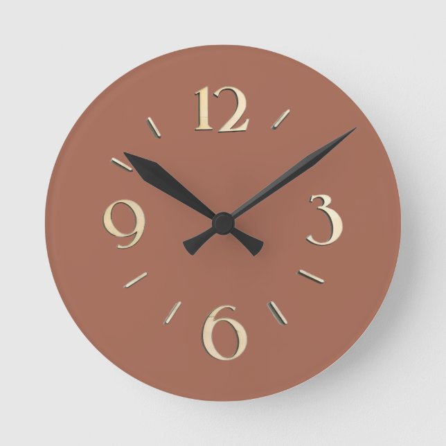 Terracotta Wall Clock (Front)