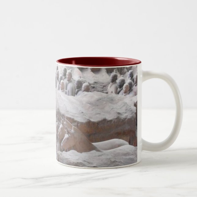 TERRACOTTA WARRIORS Two-Tone COFFEE MUG (Right)