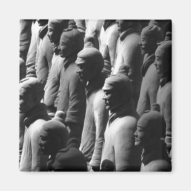 Terracotta Warriors Xian China Photography Photo Magnet (Front)