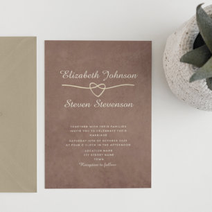 Terracotta Wedding Invitation