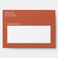 Terracotta Wedding Invitation Envelope