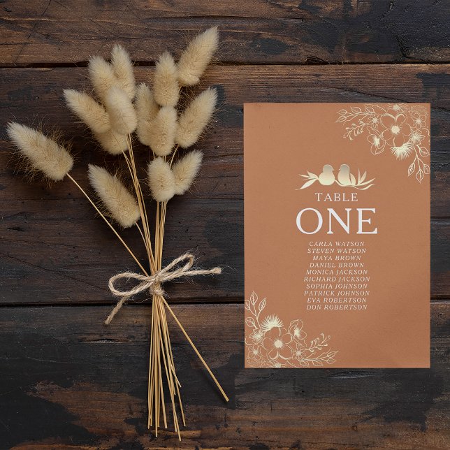 Terracotta Wedding Seating Chart (Creator Uploaded)