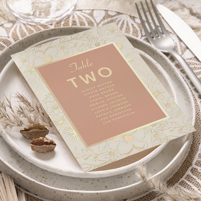 Terracotta Wedding Seating Chart (Creator Uploaded)