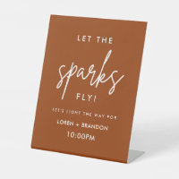 Terracotta Wedding Sparkler Send Off