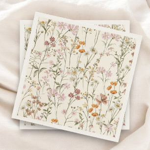 Terracotta Wildflower Boho Baby Shower In Bloom Napkin