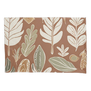 Terracotta Wildflower Boho Rustic Eclectic Style Pillowcase