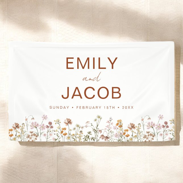Terracotta Wildflower Boho Wedding In Bloom Banner (Creator Uploaded)