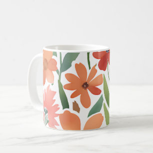 Terracotta Wildflower Rustic Boho Drinkware Coffee Mug