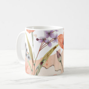 Terracotta Wildflower Rustic Boho Drinkware Coffee Mug