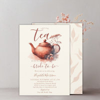 Terracotta Wildflowers Art Pot Bridal Tea Shower