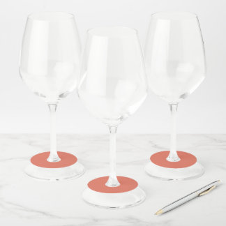 Terracotta  wine glass tag