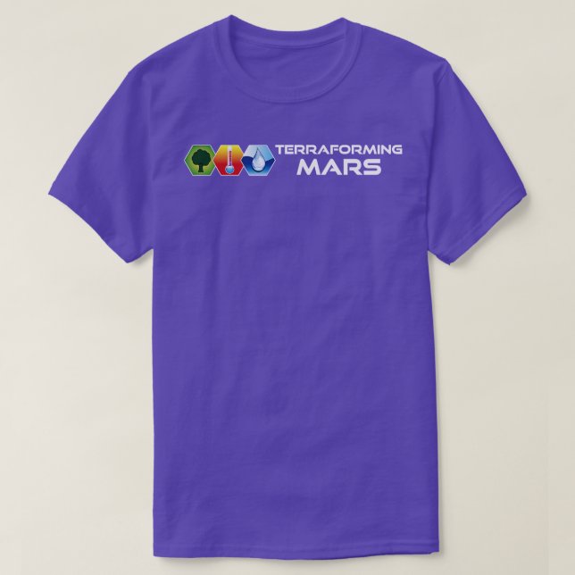 Terraforming Mars Colour Icons T-Shirt (Design Front)