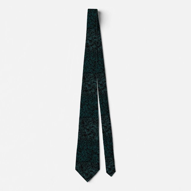 Terrain Pattern Green 01bx4.Black Tie (Front)