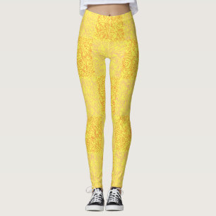 Terrain Pattern Red 01x4B Black BG Leggings