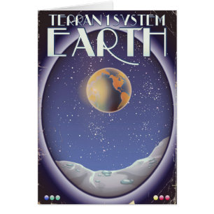Terran 1 System Earth sci-fi travel poster