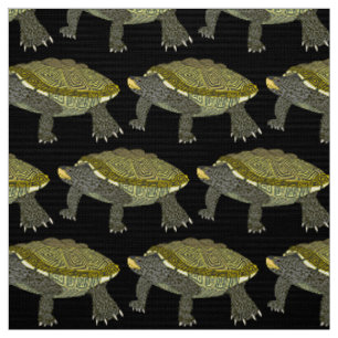 Terrapin (black) - Polyester Weave Fabric