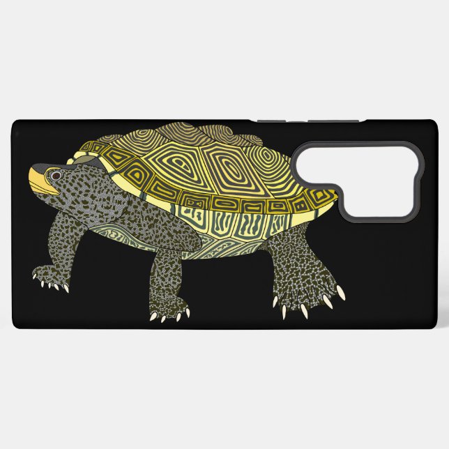 Terrapin (black) - Samsung Phone Case (Back Horizontal)