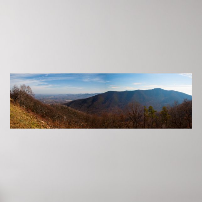 Terrapin Mountain in Autumn, Virginia Poster (Front)