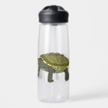 Terrapin - Water Bottle<br><div class="desc">Presenting a captivating digital illustration of a Diamondback Terrapin,  featuring its distinctive yellow and black striped shell. Created with Procreate,  this piece celebrates the beauty of wildlife.

Drawn for: M</div>