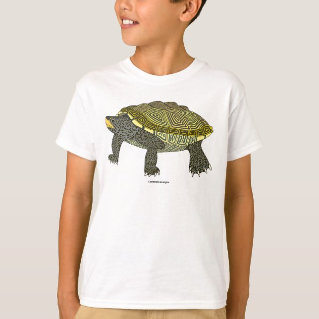 Terrapin (white) - Boy's Basic T-Shirt (Front)
