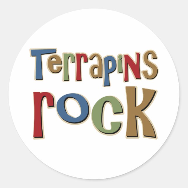 Terrapins Rock Classic Round Sticker (Front)