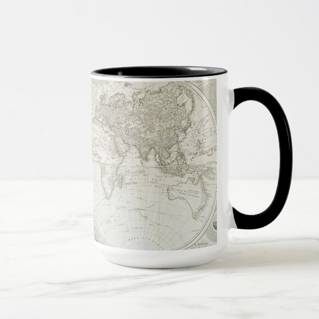 Terraqueous Globe by Samuel Dunn | 1787 Mug (Right)