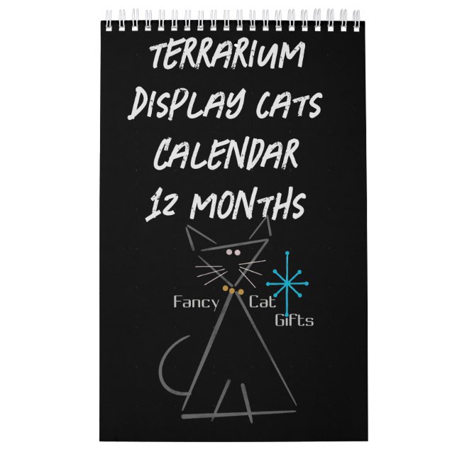 Terrarium Display Cat Calendar (Cover)