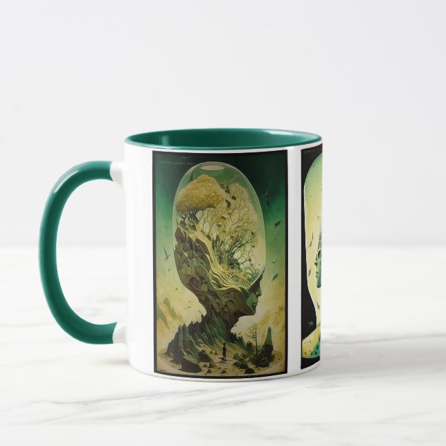 'Terrarium Ecosystem'  Mug (Left)