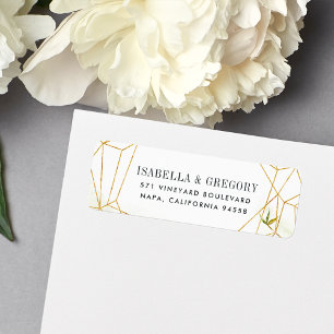 Terrarium   Geometric Return Address Label