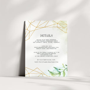 Terrarium Guest Information Card