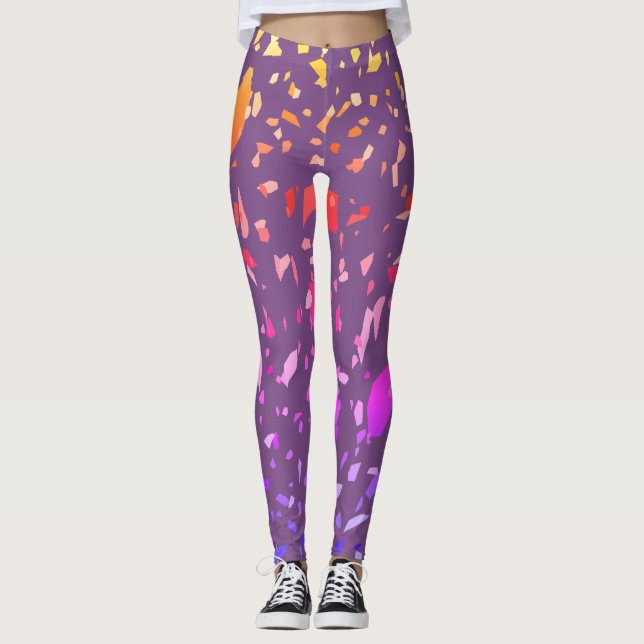 Terrazo Pieces Leggings (Front)