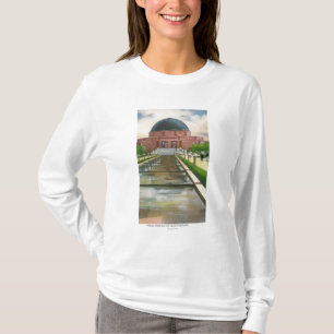Terrazo Promenade View of Adler Planetarium T-Shirt
