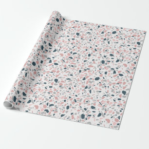 Terrazzo abstract, cute print design wrapping paper