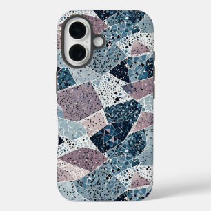 Terrazzo Abstract Design iPhone 16 Case