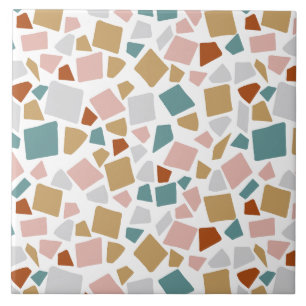 Terrazzo Abstract Pattern Ceramic Tile