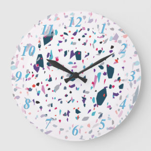 Terrazzo Boom Large Clock