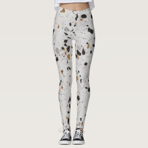 Terrazzo Concert: Vintage Abstract Design Leggings