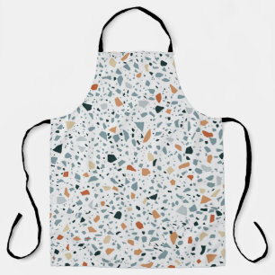Terrazzo floor marble seamless hand crafted patter apron