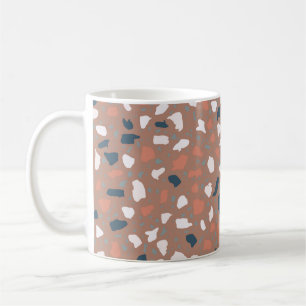 Terrazzo flooring seamless pattern. Vintage stone, Coffee Mug