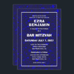 Terrazzo Hand Drawn Custom Bar Bat Mitzvah Invitation<br><div class="desc">Perfect card to announce a bat mitzvah, bar mitzvah or other Jewish celebration! Hand made in pencil terrazzo pattern for you on the front and back side! FULLY CUSTOMIZABLE! Click on “Personalise” above to edit the text. Click "edit using design tool" to adjust the fonts, colours and placements and to...</div>