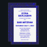 Terrazzo Hand Drawn Custom Bar Bat Mitzvah Invitation<br><div class="desc">Perfect card to announce a bat mitzvah, bar mitzvah or other Jewish celebration! Hand made in pencil terrazzo pattern for you on the front and back side! FULLY CUSTOMIZABLE! Click on “Personalise” above to edit the text. Click "edit using design tool" to adjust the fonts, colours and placements and to...</div>