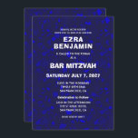 Terrazzo Hand Drawn Custom Bar Bat Mitzvah Invitation<br><div class="desc">Perfect card to announce a bat mitzvah, bar mitzvah or other Jewish celebration! Hand made in pencil terrazzo pattern for you on the front and back side! FULLY CUSTOMIZABLE! Click on “Personalise” above to edit the text. Click "edit using design tool" to adjust the fonts, colours and placements and to...</div>