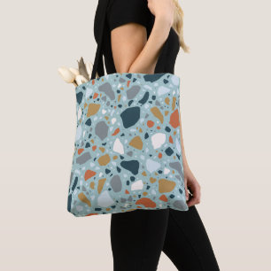 Terrazzo In Blue Tote Bag