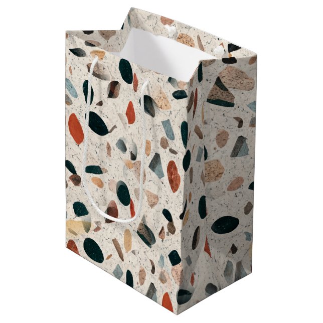 Terrazzo Medium Gift Bag (Front Angled)