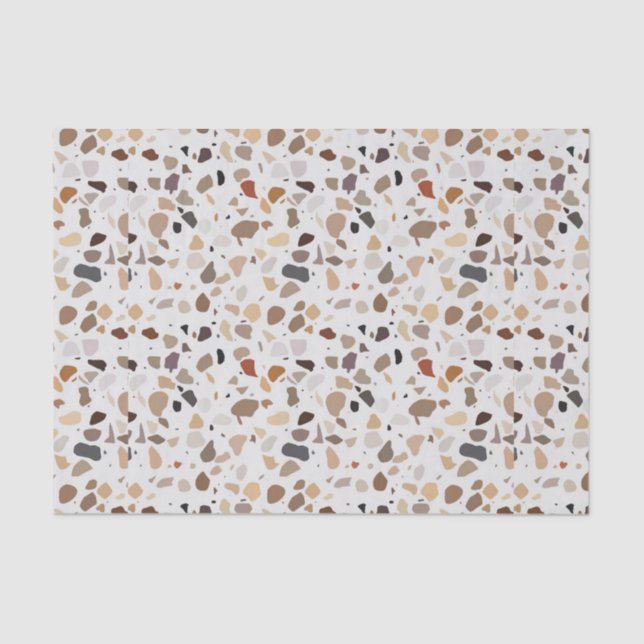 Terrazzo Modern Art Deco Stone Mid Century  Tissue Paper (Front)