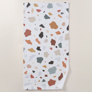 Terrazzo Pattern Beach Towel