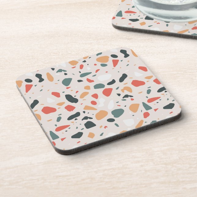 Terrazzo Pattern Coaster (Left Side)