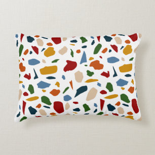 Terrazzo Pattern Colourful Decorative Cushion