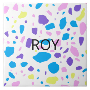 Terrazzo pattern Customisable Ceramic Tile